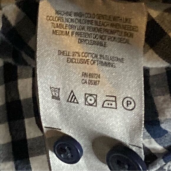 Columbia Sportswear Cotton Black/White Checkered Button-down, size XXL - Picture 4 of 5